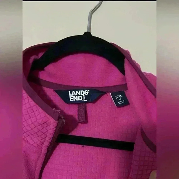 Lands End Fleece Full Zip Jacket Womens Size XXL - Picture 4 of 5